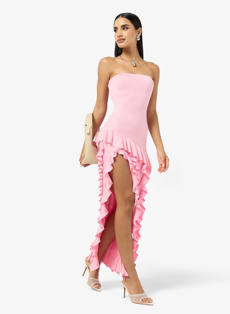 Ginger Bandeau Waterfall Ruffle Dropwaist Dress - Image 4